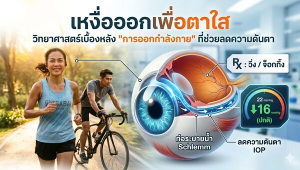 เหงื่อออกเพื่อตาใส: วิทยาศาสตร์เบื้องหลัง “การออกกำลังกาย” ที่ช่วยลดความดันตา