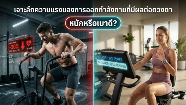 หนักหรือเบาดี? เจาะลึกความแรงของการออกกำลังกายที่มีผลต่อดวงตา