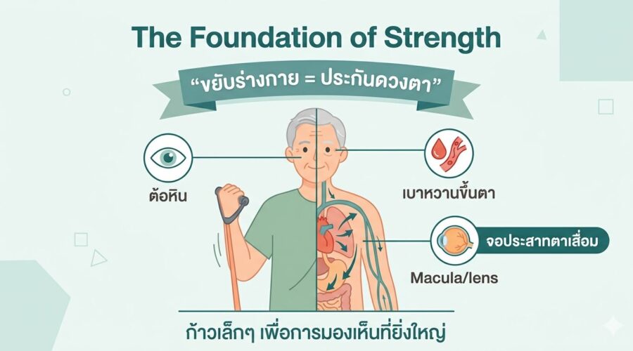 มากกว่าแค่ความฟิต: 3 โรคตาเรื้อรังที่ป้องกันได้ด้วยการขยับร่างกาย